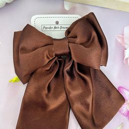 Radhya Accessories Women Satin French Hair Bow Alligator Hair Clip-56