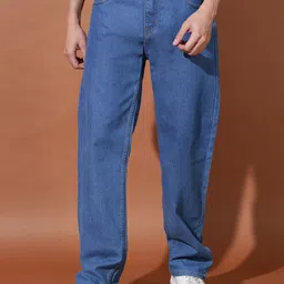 DENIMLOOK Men Relaxed Fit Low-Rise Clean Look Stretchable Jeans-picture-1