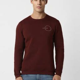 Van Heusen Maroon Regular Fit Sweatshirt-image-20