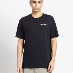 adidas Black Loose Fit Nat Geographic GFX Sports T-Shirt-image-27