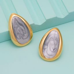 Kushal's Fashion Jewellery Gold-Plated Teardrop Shaped Zircon Studded Studs Earrings-picture-30