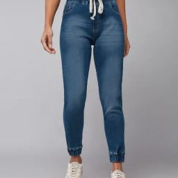 DOLCE CRUDO Dark Blue Mid Rise Joggers-picture-35