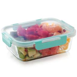 MAGNUS Solid Green Borosilicate 1040ml Rectangle Container-9