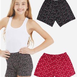 Bodycare Kids Girls Pack of 2 Suitable for All Day Wear Shorts-1