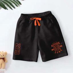 Codez Boys Navy & Black Printed Shorts image 2