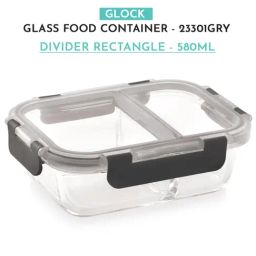 MAGNUS Solid Grey Borosilicate 580ml Rectangle Container image 2