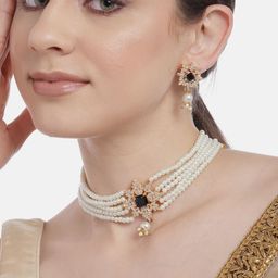 Anouk Premium Gold-Plated CZ Jewellery Set-image-15