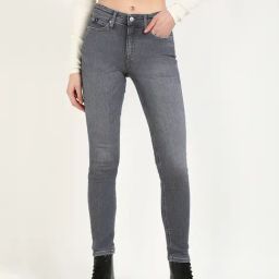 Calvin Klein Jeans Grey Cotton Slim Fit Jeans-image-95