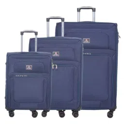 SWISS MILITARY Titanium Small, Medium, Large 55 cm, 65 cm, 75 cm (20 inch, 24 inch, 28 inch) Navy Blue Trolley Bag (Set of 3)-image-85