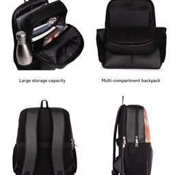 ZOUK Unisex Textured Synthetic Backpacks image 2