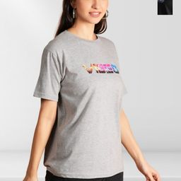 NEYSA Women Typography 2 Printed Extended Sleeves Applique T-shirt-image-61