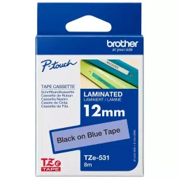 BROTHER Tape, Black On Blue, 12Mm W, 8M L, TZE-531-picture-31