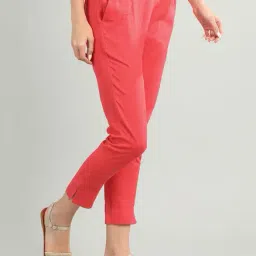 Aurelia Red Regular Fit Trousers image 4