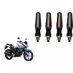 Cartronics Sleek Pencil Type Yellow LED Indicator for Yamaha FZ FI(Pack of 4 Pcs)-20