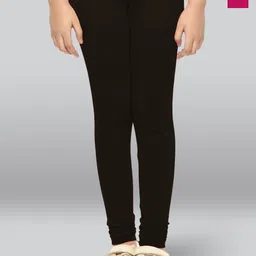 LYRA Girls Pack Of 2 Cotton Ankle-Length Leggings-image-34