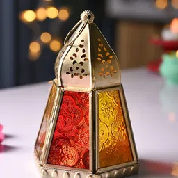 MARKET99 Gold-Toned & Yellow Candle Holder-27