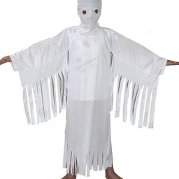 Kaku Fancy dresses Kids Ghost Costume With Vampire Teeth Face Mask & Fake Blood-image-68