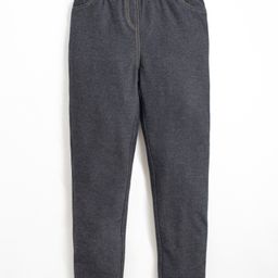 Cherry Crumble By Nitt Hyman Poly Cotton Roxy Moxy Denim Leggings - Black-image-99