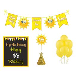 Untumble Sunshine Theme Half Birthday Decoration Kit - Pack of 24-image-99