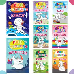 Majestic book club Fun Colouring Books for Kids (Set of 8 Books) -Cars, Fairies, Halloween, Mermaids, Pirates, Space, Unicorns, and Monsters-[Paperback]-4