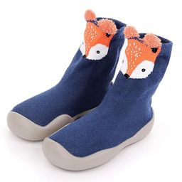 MOMISY Fox Face Detailed Soled Shoe Socks - Blue-picture-20