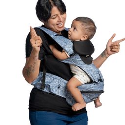 Littlebum Blue Ocean Detachable Hip Seat Baby Carrier | Lightweight, Ergonomic, Adjustable & Lightweight | It supports up to 20 kg | Perfect for front and back carrying, this versatile carrier is ideal for hiking and everyday use.-15