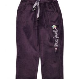 Lil Lollipop Good Focus Text Glitter Printed Pajama - Purple-image-26
