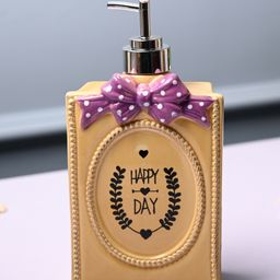Voncasa Ceramic Matte Yellow color Soap Dispenser (750 ml)-image-55