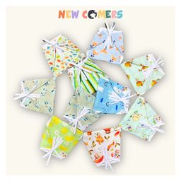 NEW COMERSPure Muslin Double Layered Langot For New Born Baby Pack Of 10- Small-27