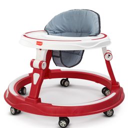 Luv Lap Starshine Elegant 360 Degree Foldable Activity Baby Walker With 3 Level Height Adjustment - Red-16