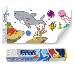 FunBlast Children DIY Coloring Paper Roll for Kids Under Sea Theme-26
