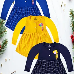 KidzzCart Polka Dot Print Fit & Flare Dress-picture-44
