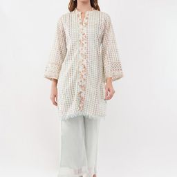 dhartii Summer Garden Embroidered Georgette Tunic With Palazzo Co-Ords-picture-3