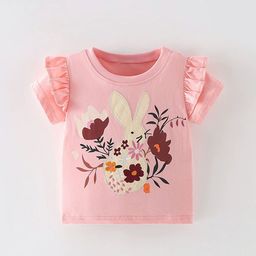 LULU & SKY Floral Print Puff Sleeve Cotton Top-picture-42