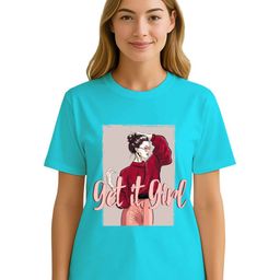 Raregems Printed Round Neck Pure Cotton T-shirt-image-86