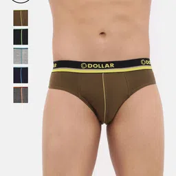 Dollar Bigboss Men's Solid Pack of 7 Super Combed Cotton Brief MDBR07-PO7-image-98