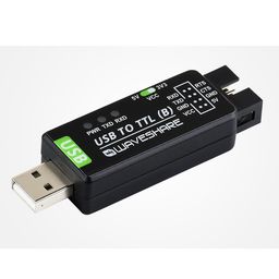 Waveshare Industrial USB TO TTL Converter, Original CH343G Onboard, Multi Protection & Systems Support image 1