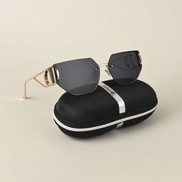 IDOR Unisex Oval Sunglasses with UV Protected Lens IDOR-7407-C3-image-32
