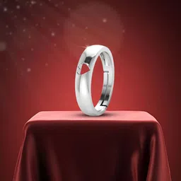 MISS HIGHNESS Rhodium-Plated Cubic Zirconia StuddedFingerRing-58