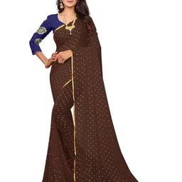 REDFISH Embellished Daily Wear Chiffon Saree-picture-20