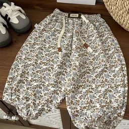 FOREVER FRIDAY Girls Floral Printed Relaxed Regular Fit Mid-Rise Trousers-picture-55