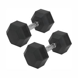 HackerX 2 Pieces Premium Hexagon Fixed Weight Dumbbells - 5 kg Each-27