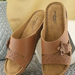 DressBerry Women Embellished Open Toe Flats with Laser Cuts-16