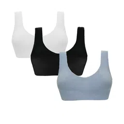Girls Beginners Non Padded Teenager Full Coverage Cotton Bra-image-31