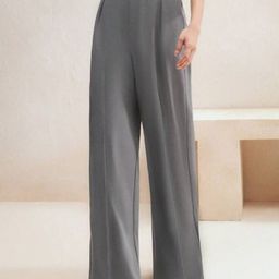 Next One Women Baggy Fit Smart High-Rise Easy Wash Pleated Trousers-picture-34