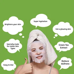 MasKing Set Of 5 Green Tea Facial Sheet Mask - 1Pc Each image 2