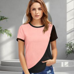 DressBerry Women Winter Collection Colourblocked Round Neck Top-image-70