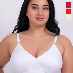 Fabme Pack Of 4 Everyday All Day Comfort Bra Full Coverage-image-71