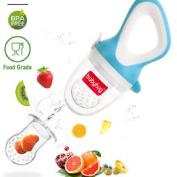 Babyhug Fruit & Food Nibbler Easy Grip - Blue-7
