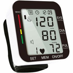Sahyog Wellness Automatic Wrist Digital Blood Pressure Machine - White-27